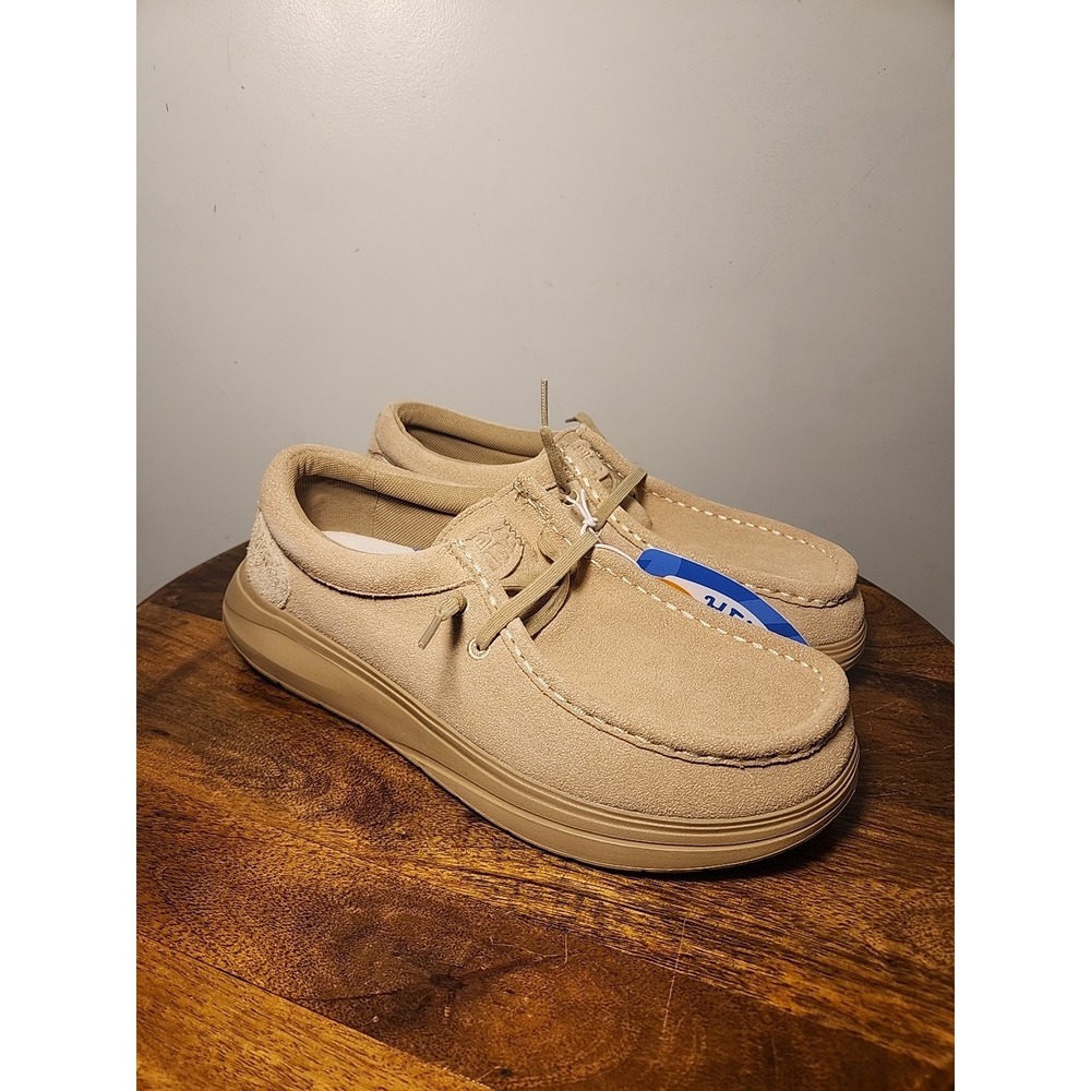 HEYDUDE Wally COMF Suede Tan Size‎ 8, Men's Shoes, Men's Slip-on Loafers,